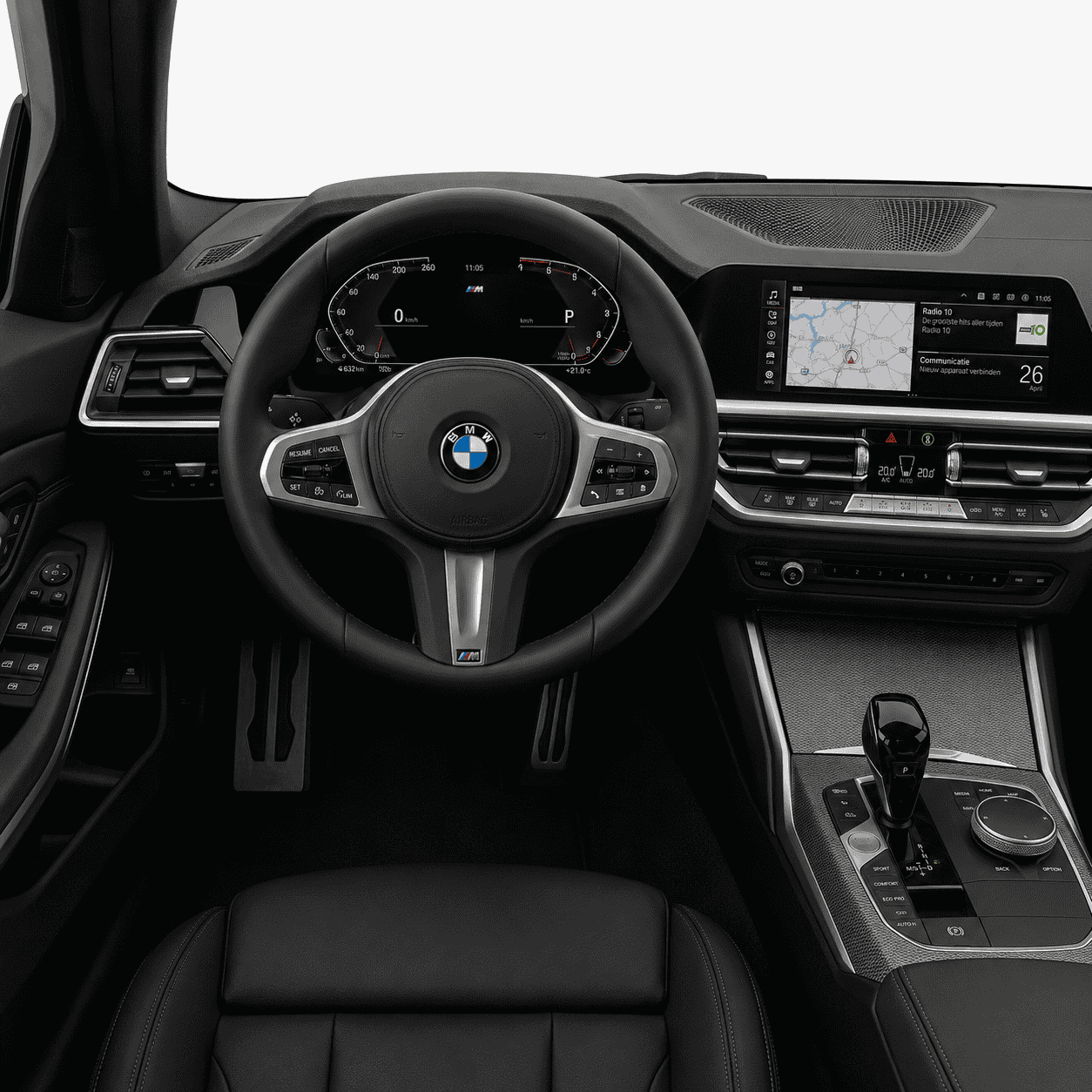 Dashboard (met draaiende motor)